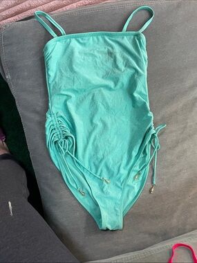 Shade & Shore Girls One-Piece Swimsuit in Aqua Teal